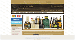Desktop Screenshot of gastronomiaiberica.com